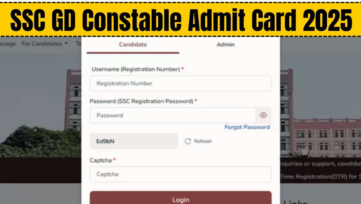 SSC GD Constable Admit Card 2025