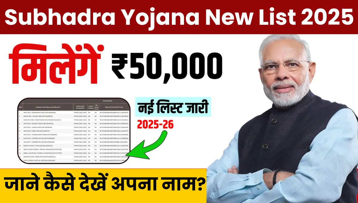 Subhadra Yojana New List 2025